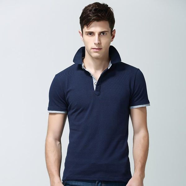 

new summer white men's short sleeve youth trend cotton shirt solid color lapel half sleeve shirt boys' casual student wear, White;black