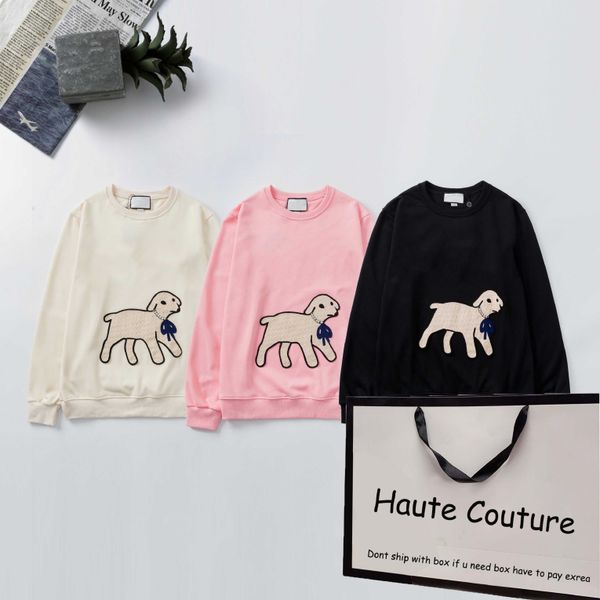 

20fw gxxxi italy mens & womens hoodies 2020 new fashion dogs pattern sweatshirt casual letters jumpers 2020 autumn clothes, Black