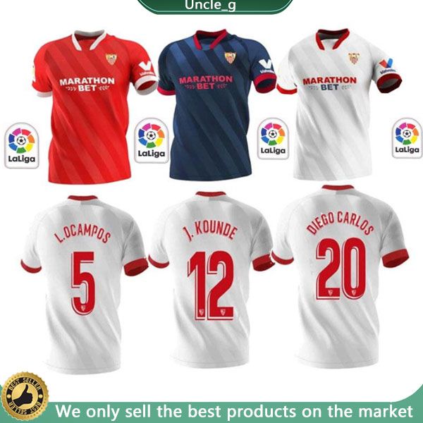 

20 21 sevilla j.navas home белый синий красный i.rakitic мужские трикотажные изделия футбола де йонг nolito rakitic севилья chándal де fútbo, Black;yellow