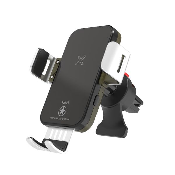 

factory wholesale 15w smart sensor universal stand car air vent mount mobile phone holder