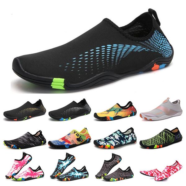 

mens swimming diving outdoor beach shoes soft-soled creek sneakers black grey barefoot skin snorkeling wading fitness men women trainers siz