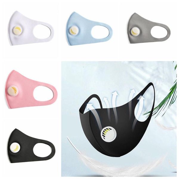 

valve beautifully protective packaged dust-proof breathing washable reusable ice silk cotton fashion mask gwc3261