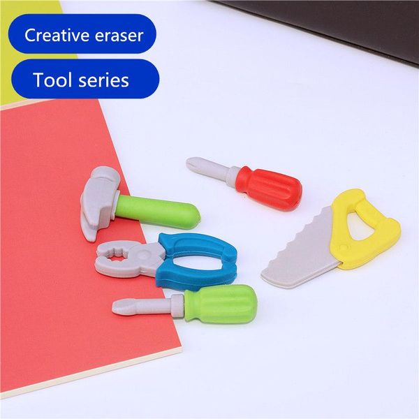 

5шт милый творческий ластичный инструмент серии карандаш стирает резиновые материалы мягкие и безопасные дети изучают призы h bbyuty