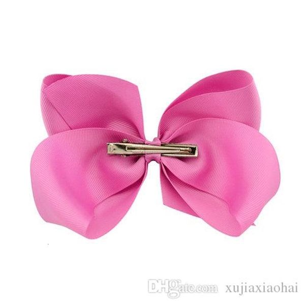 

7927boutique 6 inch baby girl children bow grosgrain ribbon clip hairbow large bowknot pinwheel hairpins hair accessorie