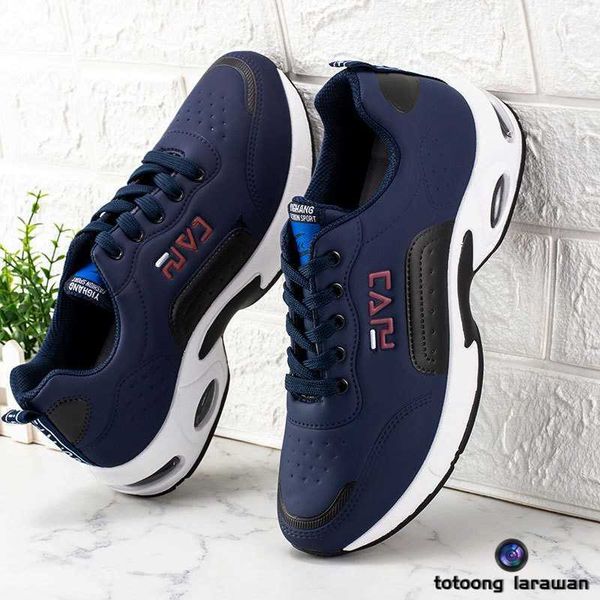 

joost fashionable breathable white sneakers men's running shoes casual sports shoelace air cushion 004
