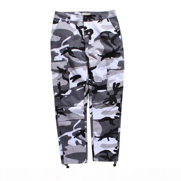 

camouflage men's cargo pants full length 2017 spring multy camo hip hop pants men women streetwear toursers men 8 colors, Black