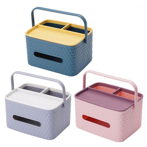 

multifunctional desktissue box holder remote control organizer phone stand pencil box scissors container1
