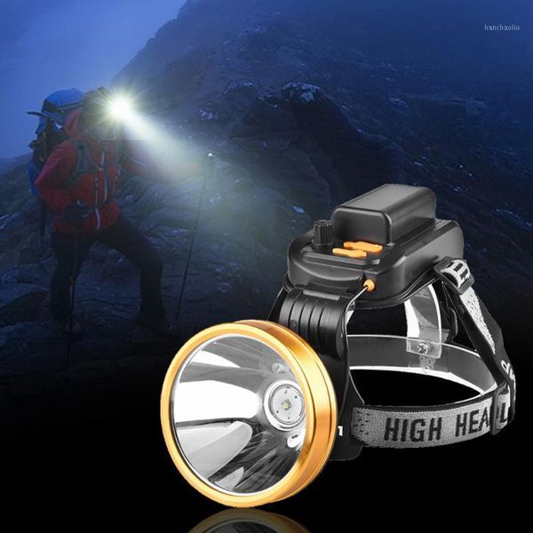 

led headlight headlamp head torch 4 x18650 fishing work light camping lamp #d1