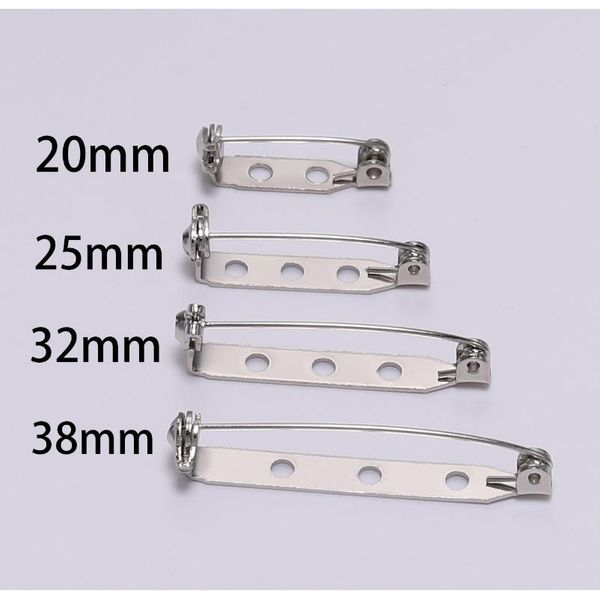 

20pcs lot 20 25 32mm brooch base back bar badge holder finding safe lock brooch pins for diy jewelry making supplies accessories f bbyysx, Gray