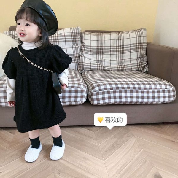 

2020 winter new girl fashion french foam sve a plush drs, Red;yellow