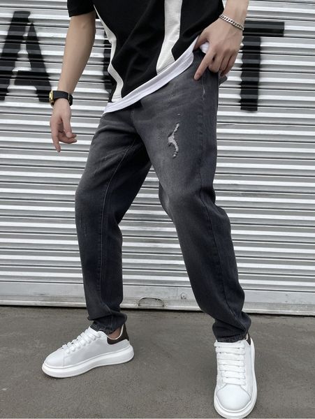 

men ripped carrot jeans e2sy#, Blue
