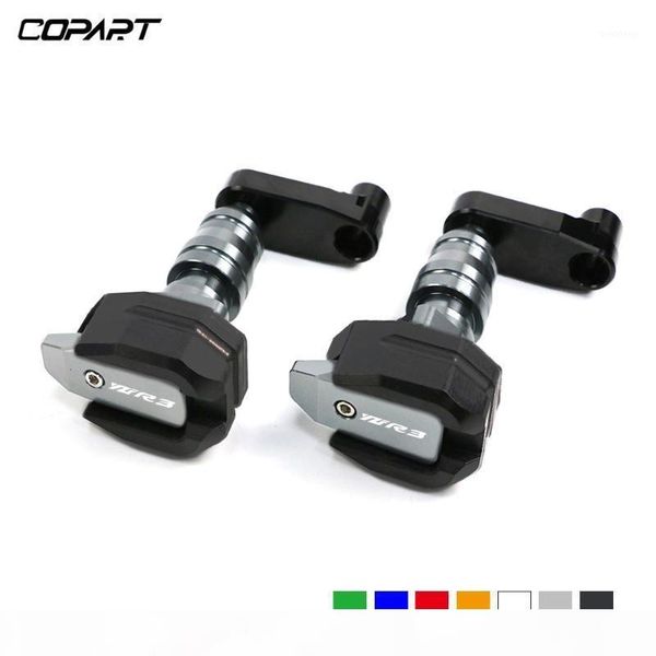 

motorcycle cnc falling protection for yzfr3 yzf-r3 yzf r3 2020 2020 frame slider anti crash pads protector1