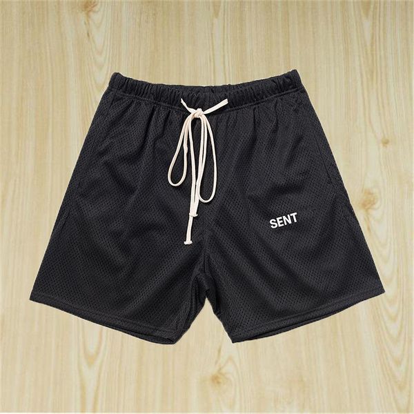 

famous men shorts sixth season fashion stylist mens summer beach mesh sports short pant 2021 hip hop casual pants, Black