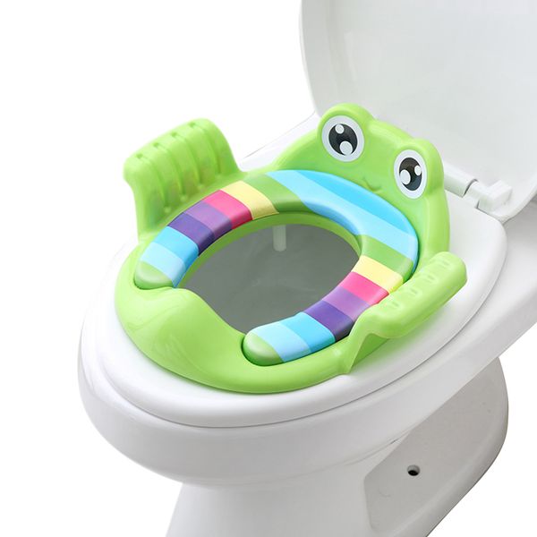 Baby Potty Trainer antiscivolo Toilet Training Seat con maniglie Bambini Ausiliario Toilet Seat Infant Toilet Training Pee Trainer LJ201110