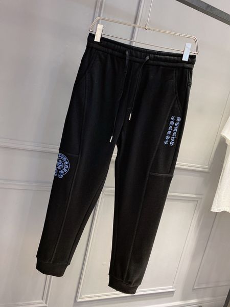 

новые мужские вышитые спортивные брюки, Black