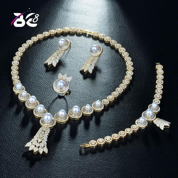 

быть 8 brilliant 4 шт. серьги ожерелье наборы cz bridal свадебные золотые цветные ювелирные изделия наборы для женщин подарочный поставщик b, Silver