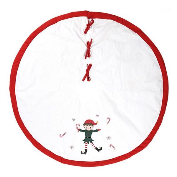 

christmas tree skirt circular tree base apron festival party decor1