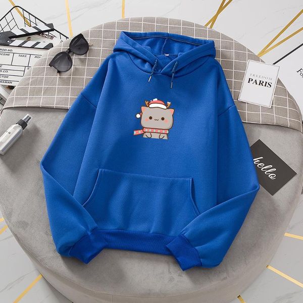 

women's hoodies & sweatshirts christmas hoodie women long sleeve harajuku kawaii sweatshirt oversized streetwear casual cute print for, Black