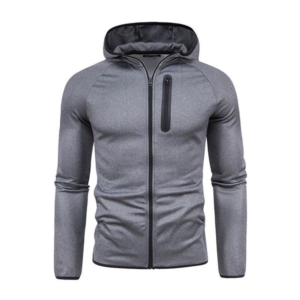 

men's hoodies & sweatshirts fall/winter 2021 hooded solid color sweatshirt teen connected cardigan, Black