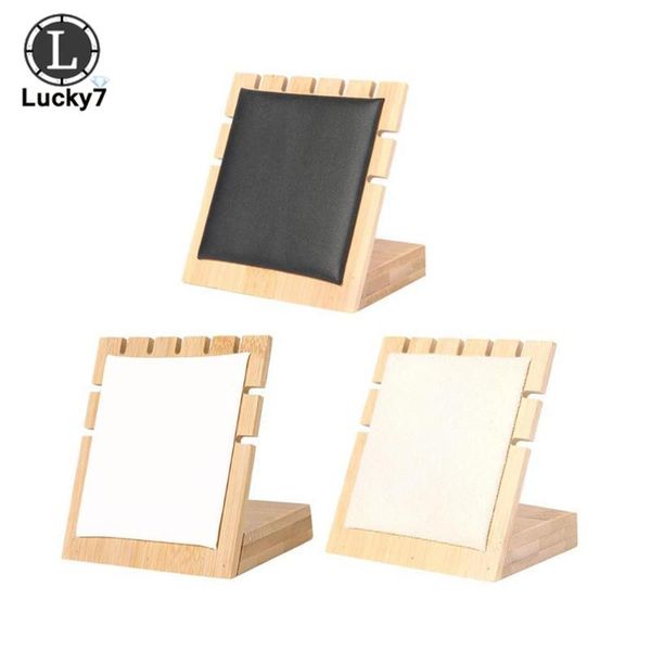 

high-end bamboowood series 5 slot l-образное ожерелье подвесной дисплей подставку для ювелирных изделий подставка для ожерелья кулон, Pink;blue