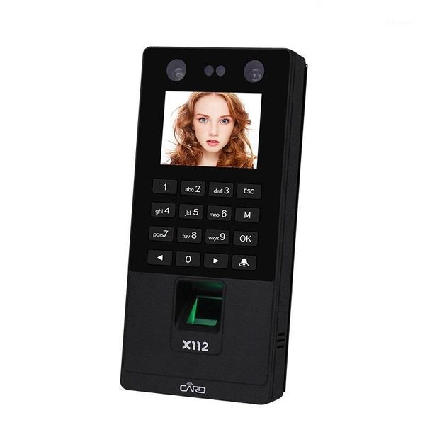 

fingerprint access control biometric facial recognition system 2.8inch tcp/ip/usb time attendance machine support face rfid password unlock1