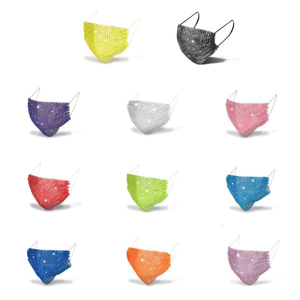 

factory reusable washable sequin face masks bling fashion for women designer luxury dust-proof protective mask night clu px1pe