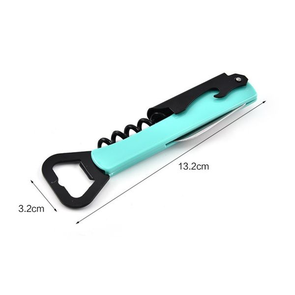 

double head red wine opener 4 in 1 function folding knife corkscrews stainless steel cork screws kitchen convenient new 1 95ts g2