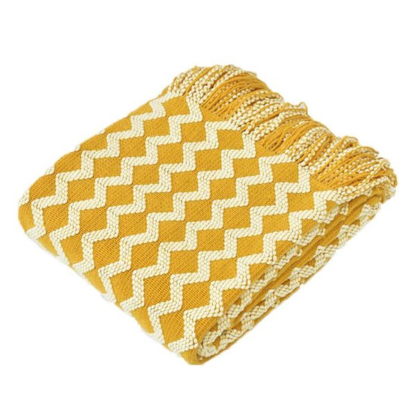 

travel lightweight throw blanket with tassels couch sofa bedding soft cozy home office machine washable warm acrylic knitted