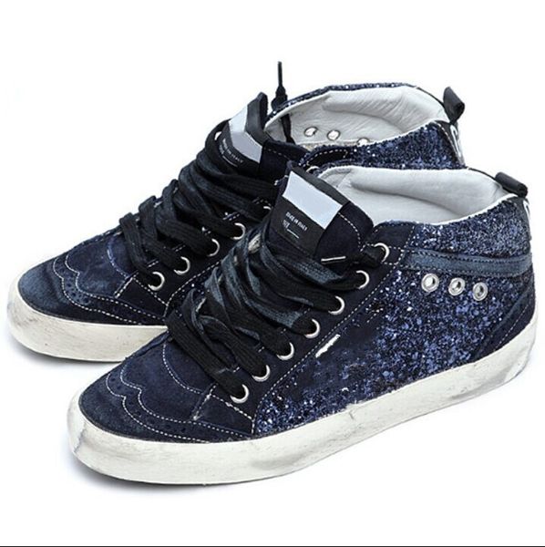 

italy brand multicolor heel golden superstar gooses designer sneakers men women classic white do-old dirty shoes casual shoes, Black