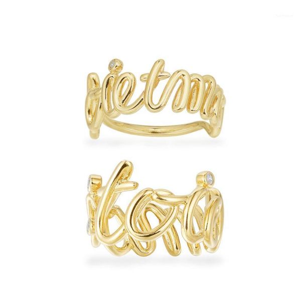 

2020 fashion new products yellow heavy metal ring luxury retro romantic women's jewelry iconic items of fashion1, Golden;silver