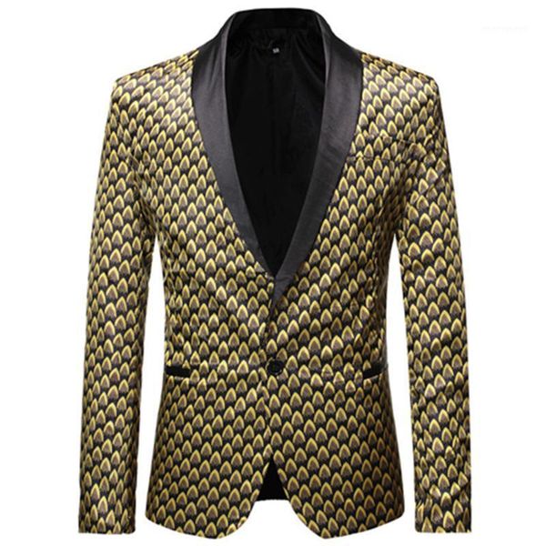 

men's suits & blazers 2021 men's fashion wedding dress boutique blazer coat groom formal business casual high-grade print suit jac, White;black