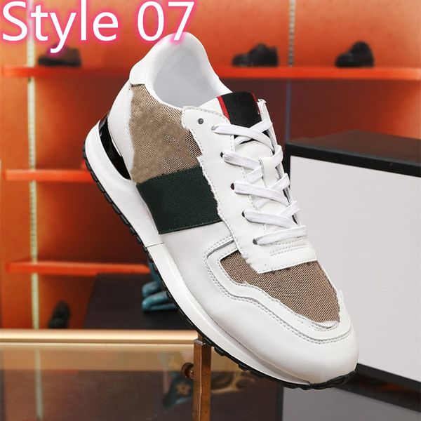 

designer shoes super g men women casual shoes sneaker flats handmade lace-up white shoes real leather with box, Black
