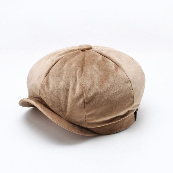 

New Fashion Velvet Berets Versatile Classic With Little Elastic beret Hats Men Women Casual Hat Spring Autumn High Quality Caps, Blue;gray