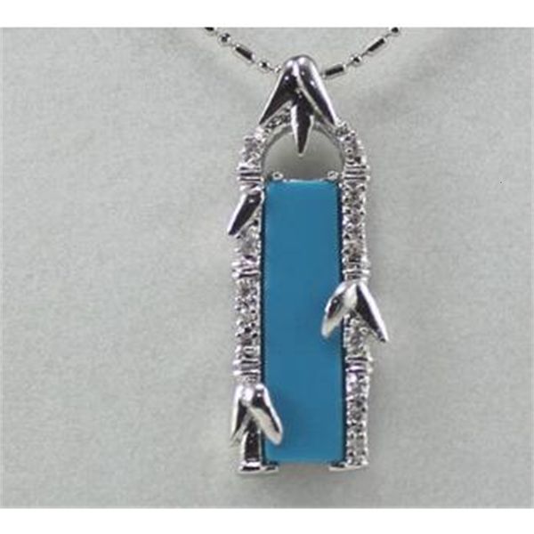 

shippingexquisite jewellery 18kgp blue pendant & necklace jsp