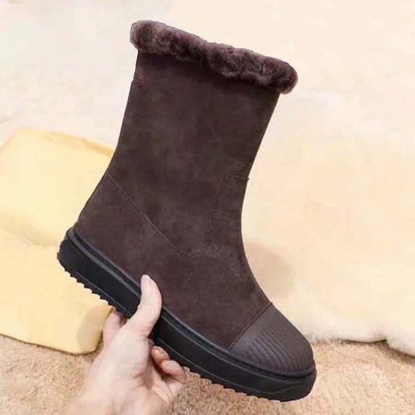 

2021 sell well new boots for women soft fur winter snow boots triple black classic chestnut ankle bailey boots classic fashion booties 04
