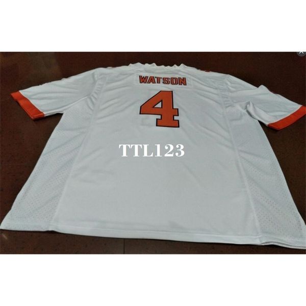 

3421 clemson tigers #4 deshaun watson orange white college jersey or custom any name or number jersey, Black