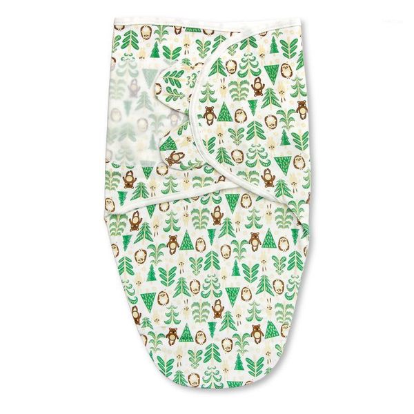 Decken Swaddling Born Anti-Kick-Schlafsack Baby Anti-Starter Wrap Frühling und Sommer dünne Baumwolle Kleinkinder Swaddle Handtuch Cartoon 0-6 M So