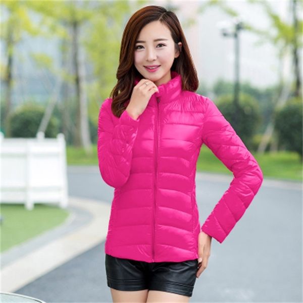 

2021 new women parka korean winter down cotton quilted light jacket parkas ladies chaquette mujer kj692 wvi6, Black