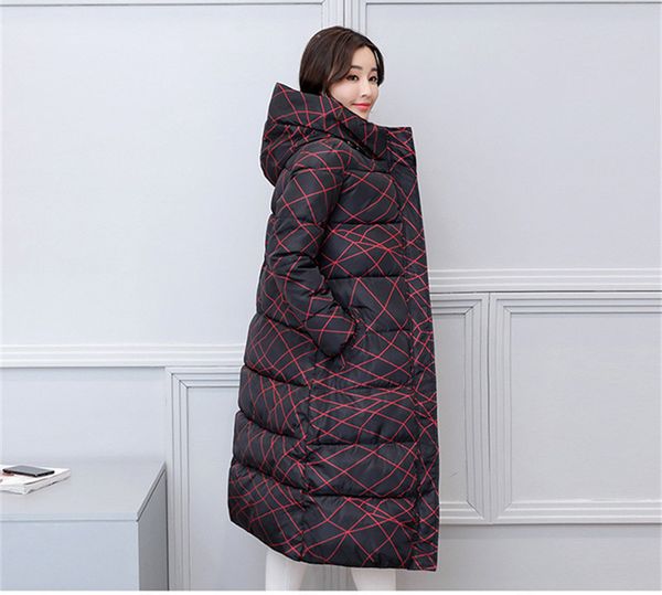 

2021 new mujer invierno parkas new design woman's thick jacket with hoodie ladies winter coats wxf456 4bok, Black