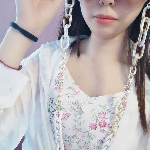 

fashion women punk hip hop acrylic metal eyeglasses chain halter glasses cord sunglasses neck chain lanyard accessory h bbyxrj