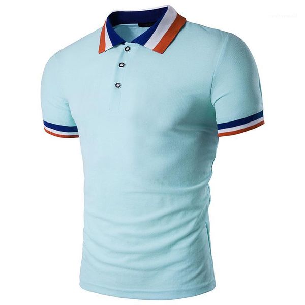 

men's polos men summer shirt 2021 brand men's fashion cotton short sleeve shirts male solid jersey breathable tee1, White;black