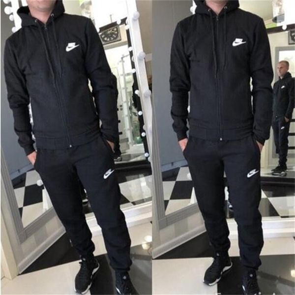 

new arrival r tracksuit men luxury sweat suits fall winter mens jogger suits jacket + pants sets sporting women suit hip hop sets, Gray