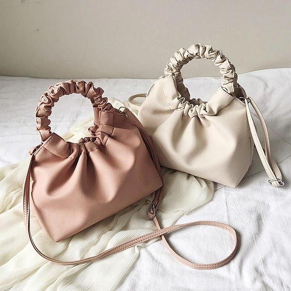 

hpb women simple dumplings messenger bag retro new fashion cloud female crossbody shoulder bag tide handbag clutch bag