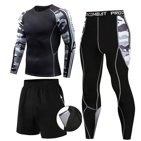 

running sets men sportswear compression sport suits, Black;blue