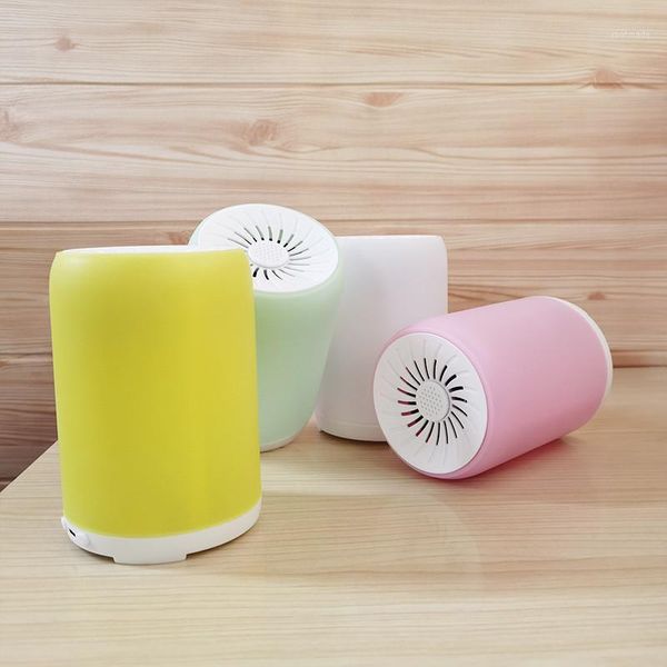 

mini bluetooth speaker small steel cannon macaron bluetooth speaker with atmosphere light wireless1