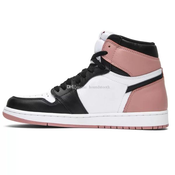 

jumpman 1 high rust pink basketball shoes 1s sneakers 861428 101