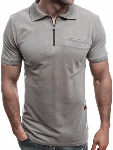 

2019 new fashion men's pure color shirts casual short sleeve polo shirt big size 3xl brand men clothing, White;black