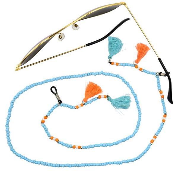 

1x beaded eyeglass holder necklace reading glasses sunglasses neck strap holder tassel boho cord necklace for travel hiking q wmtkar