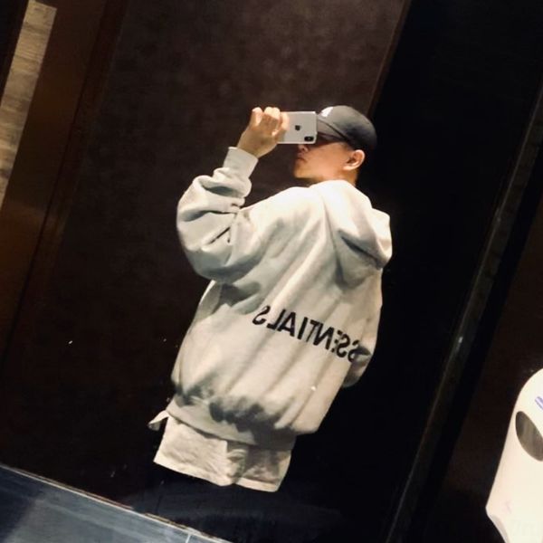 

nzh0 20ss hoodies street high men fashion women simple solid sweatshirt spring autumn long sleeve hooded pullover sweater hfymwy490, White;black