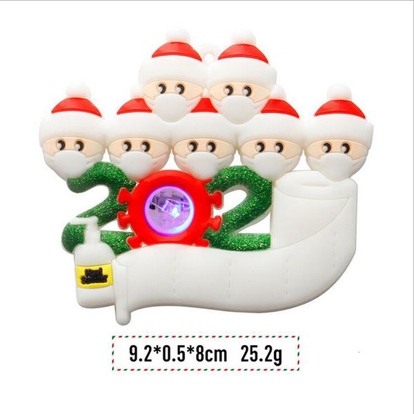 

toys led quarantine survivor ornaments 2021 personalized family christmas tree lighting ornament decorations party favor gifts